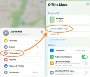  how to download map offline iphone
