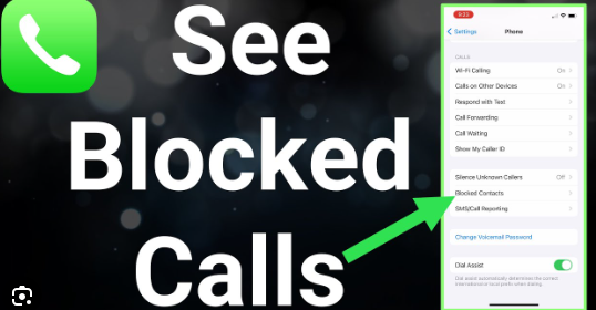 see blocked calls on iPhone