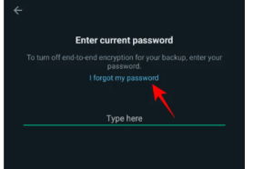 how to disable end-to-end encryption in whatsapp