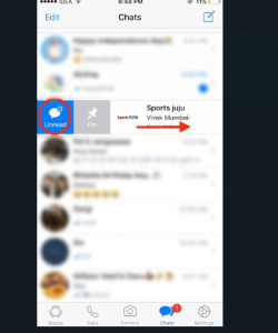 how to make whatsapp message unread