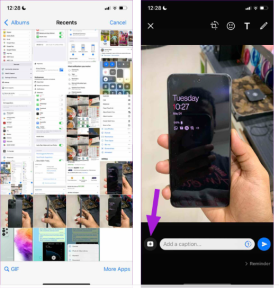 how to send multiple photos on whatsapp