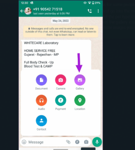 how to send multiple photos on whatsapp