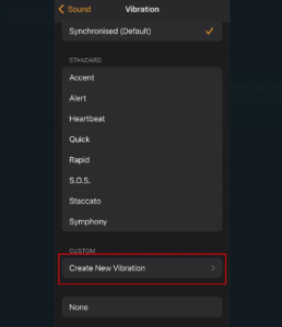 3. Select the alarm you want to change the sound and select the sound button.