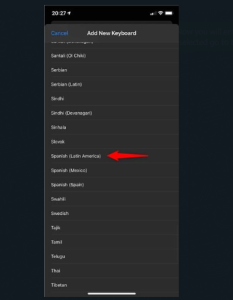 how to add language to keyboard iphone