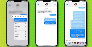 How to edit imessage in iPhone